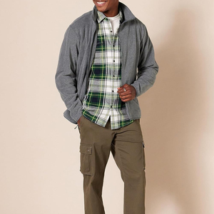 Custom Men's <b>Winter</b> Fleece Jacket 2025 Breathable Quick Dry Cotton Fleece - Product Image 1