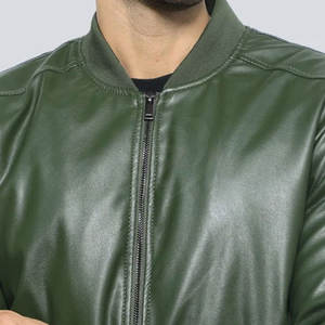 Veste en cuir pour homme grande taille, col montant, respirante, séchage rapide, décontractée, pour l'hiver, usage extérieur, vente en gros - Product Image 4