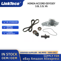 Linkteco - Kit de Correa de Distribución y Accesorios con Bomba de Agua para HONDA ACCORD ODYSSEY 3.0L 3.5L V6 2000-2018 TKH002
