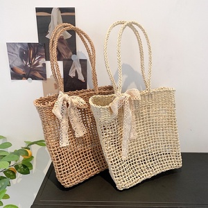 100% bolsos hechos a mano para mujer bolso de bambú hecho a mano para mujer bolso de mimbre Natural Vintage - Product Image 4