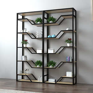 2024 การออกแบบที่ทันสมัยคุณภาพสูงสแตนเลสชั้นวางจอแสดงผลห้องแบ่งตู้หนังสือชั้นเก็บผู้ถือห้องนั่งเล่น - Product Image 6