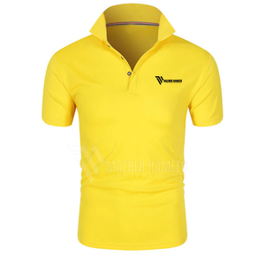 T-shirts polo à la mode en gros, polo élégant de couleur unie pour hommes vêtements de sport confortables en coton à séchage rapide - Product Image 1