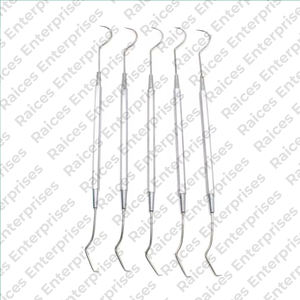 Détartreur dentaire manuel professionnel à double extrémité en acier inoxydable pour la vente en ligne - Product Image 1