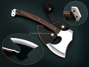 Hachas Tomahawk de Acero de Damasco Industrial de Alta Calidad, Uso Multiusos, Mango de Acero de Damasco Color Plata, Diseño Popular para - Product Image 2