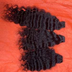 100% Extensiones de cabello indio sin procesar del templo del sur de la India Paquetes de cabello humano Remy virgen Cutícula alineada Suministro al por mayor - Product Image 1