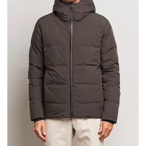 Chaqueta acolchada de lona para hombre directa de fábrica, abrigo de invierno cálido con capucha y cremallera, forro de lana transpirable de secado rápido con soporte frontal - Product Image 4