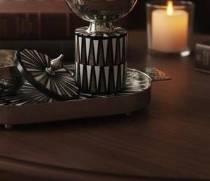 Juego de Quemadores de Incienso con Incrustaciones Geométricas de Lujo, con Bandeja Martillada, Soporte para Oud, para Regalos de Ramadán, Decoración del Hogar de Oriente Medio y el Golfo - Product Image 6