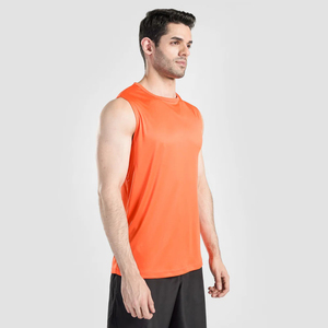 Wholesale Solid Color Gym Tank Top for Men Quick Dry Breathable <b>Vest</b> With Custom Logo Plus Size Fitness <b>Vest</b> - Product Image 1