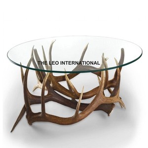 Mesa de centro de aluminio, Material de vidrio transparente, la Mejor Nueva anidación, sólida, inteligente, sala de estar rústica, 25x25x25 pulgadas - Product Image 4