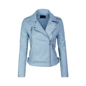 GAF 2024 Diseño elegante Chaqueta de cuero para mujer de invierno de color sólido hecha en fábrica - Product Image 5