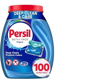 Detergente para ropa Persil Ultra Pacs Original-100 cápsulas-Detergente premedido fácil de usar para un uso diario potente - Product Image 1
