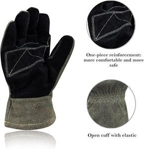 Fire Fighter <b>Glove</b> Curved Fingers,Heat Resistance, Flame resistanc - Product Image 3