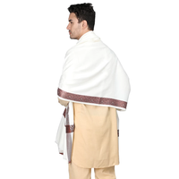 Châle d'hiver en laine de qualité supérieure pour hommes musulmans, motif à pois, 100 % laine, couleur et taille personnalisables, vente en gros 2024
