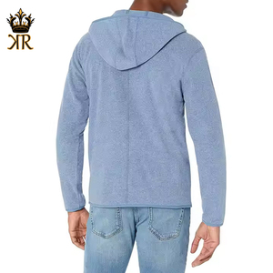 Sudadera con capucha y cremallera para hombre, 100% algodón, 300 g/m², diseño personalizado, informal, de invierno, peso pesado, venta al por mayor - Product Image 2