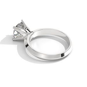 Anillo de compromiso de cojín Lab Grown Diamond 1.CT en oro blanco rosa amarillo de 10K 14K 18K para fiestas y aniversarios - Product Image 4