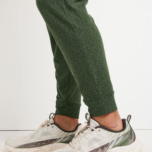 Pantalones deportivos verdes texturizados para hombre, pantalones deportivos de punto suave con bolsillos con cremallera, cintura con cordón ajustable, ligeros e informales - Product Image 4