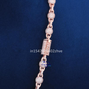 Colgante de cadena de diseño único de Plata de Ley 925 con diamante cultivado en laboratorio VVS Clarity conjunto de collares finos para mujeres - Product Image 4