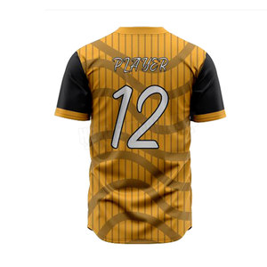 Uniforme de béisbol para hombre de último diseño, ropa deportiva de poliéster de la mejor calidad, nombre del equipo personalizable, precio al por mayor - Product Image 5