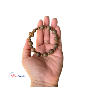 กำไลลูกปัดไม้จริงสร้อยข้อมือลูกปัด - Product Image 5