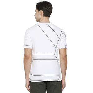 Camiseta Antiarrugas para Hombre y Mujer, 100% Algodón Melange, Ecológica, Teñida con Hilo, Impresión Digital por Sublimación, Bordado, Tejido de Punto, 180g - Product Image 2