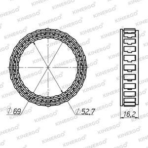 SGTO01 Sprag para Aisin Warner Jatco / Nissan 450-43LE JR403E (RG4R01A) - Product Image 2
