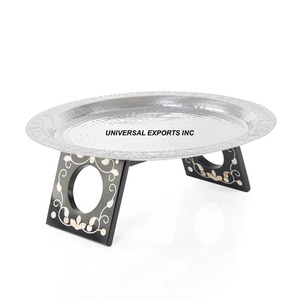 Bandeja de Chocolate de Metal de alta calidad decorativa de boda hecha a mano de lujo elegante mesa superior duradera sostenible ecológica - Product Image 6