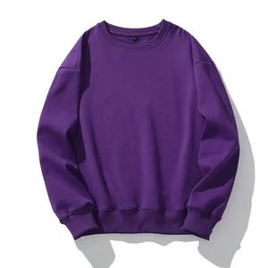 2024 Sudadera de cuello redondo con cuello acanalado y puños Tela Eversoft Logotipo personalizable Diferentes colores Teñido liso para invierno - Product Image 1