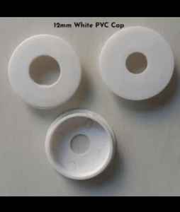 Capuchon en PVC blanc de qualité supérieure de 14mm à tête ronde en plastique moulé par injection - Product Image 1