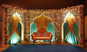 Jodha Akbar Theme Wedding Stage <b>Mirror</b> Panels Walima Night Decor Luxury <b>Mirror</b> Panels Trending Stage Back Frames DSTExports <b>Sale</b> - Product Image 4