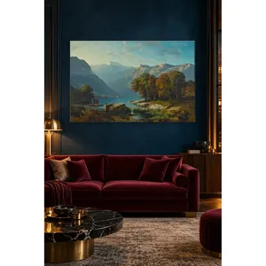 Impression sur toile Fida Alexandre Calame Lac Genève et Alpes - Product Image 5