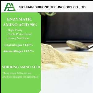 Acides aminés libres 90% |   Bio-stimulant végétal en poudre blanche entièrement soluble dans l'eau à absorption rapide, intermédiaires organiques - Product Image 3