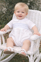 Combinaison à volants pour bébé garçon en coton brodé à la main Jiefute, style vintage espagnol, tissu peigné respirant, OEM/ODM