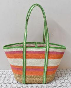 100% เป็นมิตรกับสิ่งแวดล้อมส่งออกที่มุ่งเน้นปอกระเจาและหญ้าทะเลผู้หญิงถุงช้อปปิ้งที่มีปอกระเจายาวจับที่มีราคาที่ดีที่สุดจากบังคลาเทศ - Product Image 2