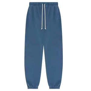 Pantalones Deportivos Casuales de Felpa para Hombre, 100% Algodón, Cintura Media, Joggers con Logotipo Bordado, Holgados, Ecológicos, Cintura Elástica Lateral - Product Image 6