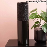 Vase à fleurs de sol en aluminium plaqué or, design moderne et classique, fait main, forme haute, personnalisable pour la maison et les mariages