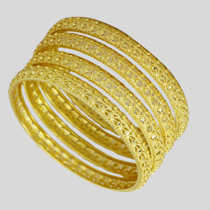 Heritage Inspired Metal <b>Bangles</b> for Boutiques and Bridal Collections Ethnic Metal <b>Bangle</b> Sets for Wholesale and Custom Jewelry - Product Image 6