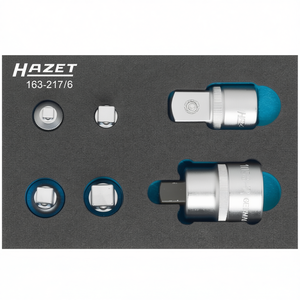 Hazet 6-Piece Adapter Set Premium <b>Socket</b> Collection - Product Image 2