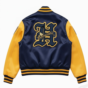 Chaquetas Varsity de Invierno para Hombre, Modernas, con Bordado Chenille, Satén, Transpirables, de Alta Calidad, Estilo Urbano - Product Image 2