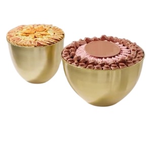 Wholesale Tableware Chocolate Server Platter Latest Stylish Hammered Gold & Silver Metal Chocolate Bowl <b>Sweet</b> Dessert Holder - Product Image 6