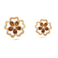 Dernière collection de boucles d'oreilles plaquées or 14 carats avec moissanite, design vintage, certifiées pour mariage/fiançailles/fête/anniversaire