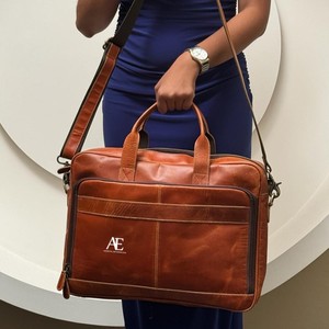 Nouveau Western réel fait à la main en cuir véritable Crunch sac de messager étui pour ordinateur portable porte-fichier sacs de bureau unisexe décontracté sacs à bandoulière - Product Image 1