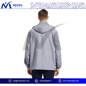 Veste bomber coupe-vent à capuche légère et imperméable personnalisée pour homme, style streetwear, hiver, écologique, vêtements de sport et de plein air - Product Image 4
