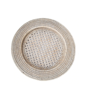 Vente en gros Assiette de présentation en rotin Vaisselle de table Napperon Assiette de présentation en rotin écologique Artisanat Meilleure vente - Product Image 1