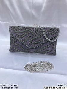 Handmade Designer <b>Evening</b> <b>Bag</b> Stylish Fashionable Handcrafted Bridal Clutch for Women - Product Image 3
