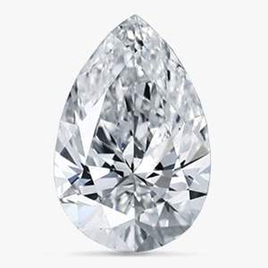 เพชรทรงลูกแพร์2กะรัตสำหรับทำเครื่องประดับจากผู้ผลิตอินเดียรูปทรงลูกแพร์ VVS ความชัดเจน - Product Image 2