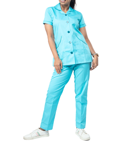 Low MOQ Unique High Quality Unisex <b>Nursing</b> Scrubs Jumpsuit Custom OEM Hospital Uniforms Pockets Knitted Breathable Comfortable - Product Image 6