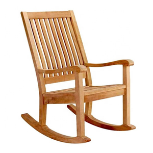 Chaise de jardin en teck, mobilier d'extérieur, chaise à bascule en bois de teck - Product Image 2