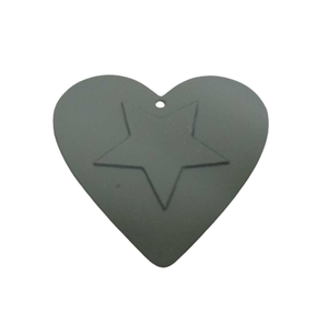 Nouveau lot décoratif de 2 coeurs suspendus en métal pour la maison et la décoration de Noël couleur cuivre personnalisé fait à la main - Product Image 2