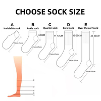 Calcetines Casuales de Spandex/Poliéster para Chicas de Secundaria, Diseño Unisex Transpirable y de Secado Rápido con Logotipo Personalizado