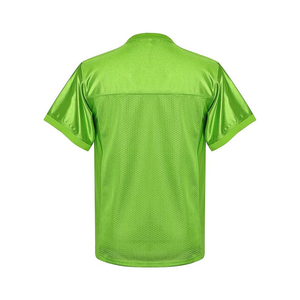 FEROCIOUS CLOTHING Custom American Football Practice Jersey <b>Red</b> <b>Mesh</b> V Neck Short Sleeve Breathable Anti-Bacterial Lightweight - Product Image 2
